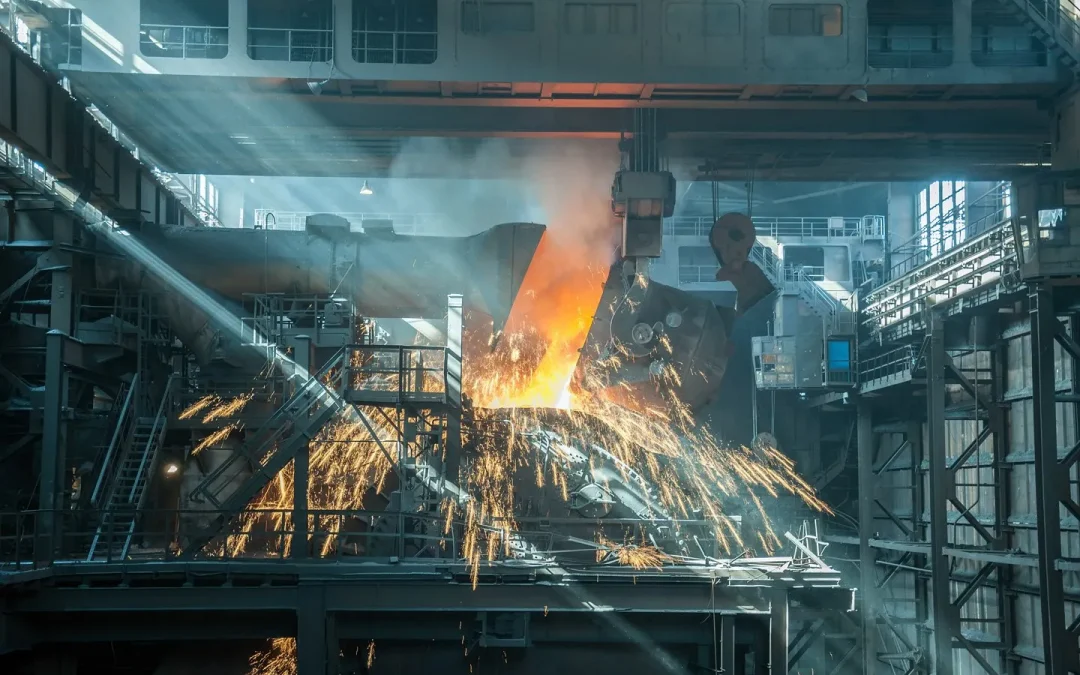 Fume extraction systems for steel mills